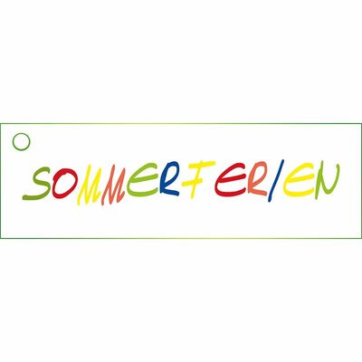 Bild vergr&ouml;&szlig;ern: Schild mit dem Wort Sommerferien