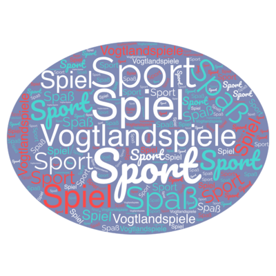 Bild vergr&ouml;&szlig;ern: Vogtlandspiele, Spiel, Spa&szlig;, Sport als Wortwolke
