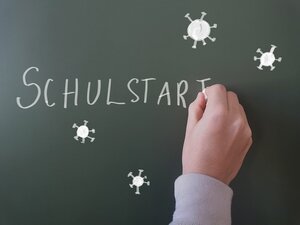 Bild vergr&ouml;&szlig;ern: Das Wort Schulstart als Bild
